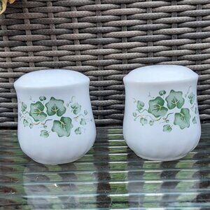 Corning-Corelle Coordinates Ivy Swirl Salt and Pepper Shakers Set